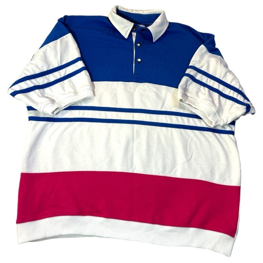 Vintage Static International Striped Colorful Retro Top Size XL - Picture 4 of 13